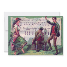 Visto cigano irlandês do jig verde