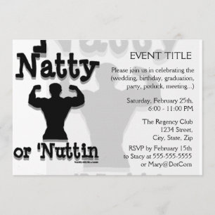 Convite Visto de logotipos Natty ou Nuttin
