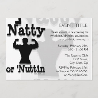 Convite Visto de logotipos Natty ou Nuttin