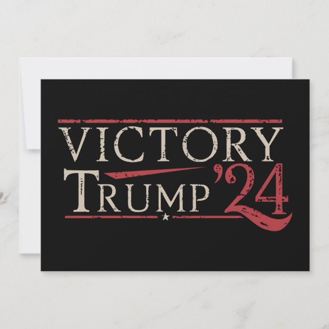 Convite Vitória Trump 24 Presidente Republicano 47 EUA (Frente)