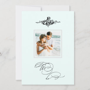 Convite *~* Vitoriano Cherub FOTO QR AR6 Casamento RSVP