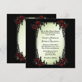 Convite Vitoriano do Trimestre Francês / Casamento do Tema