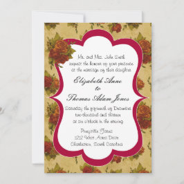 Convite vitoriano para casamento de Rosa