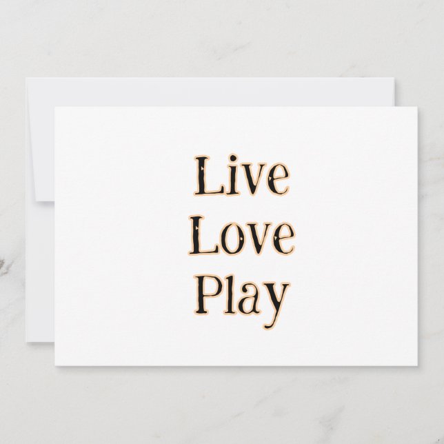 Convite Viva amor jogue preto laranja esportes jogador mod (Frente)