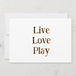 Convite Viva amor jogue preto laranja esportes jogador mod