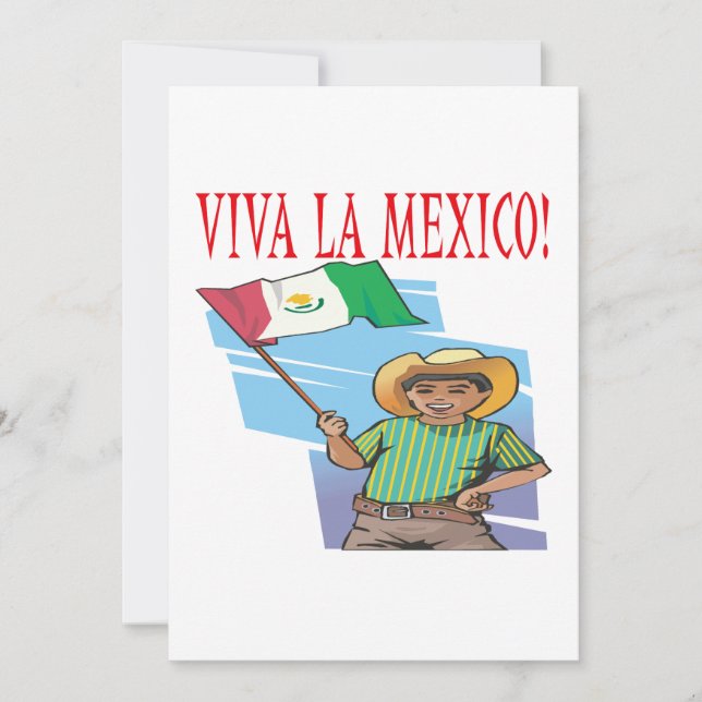 Convite Viva La Mexico (Frente)