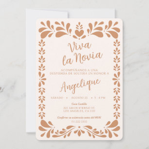 Convite Viva La Novia Despedida de Solteira