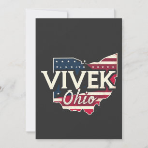 Convite Vivek Ohio 2026 Republicano Governador Americano