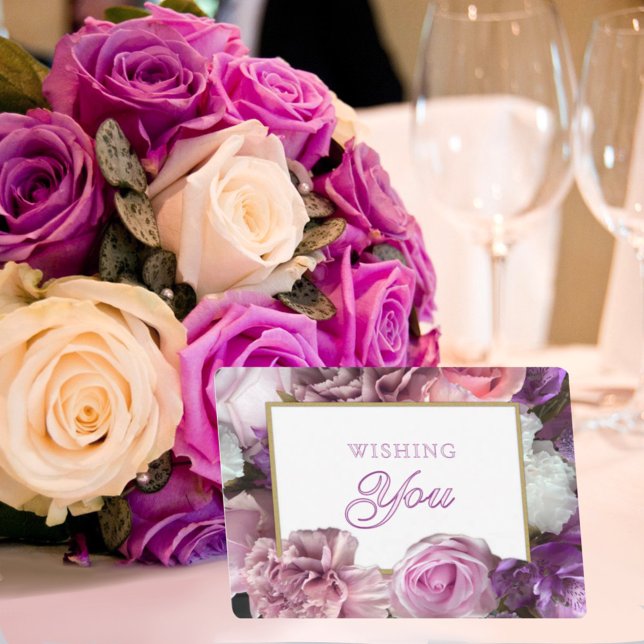 Convite Vivid Orchid Secret Gardens Birthday Card (Criador carregado)