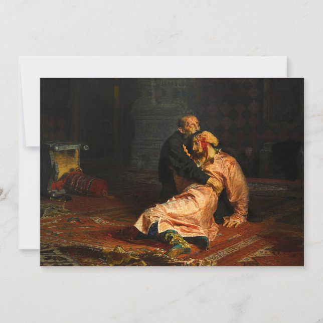 Convite Vivid Retro - Ivan, o Terrível e Seu Filho Ivan (Frente)