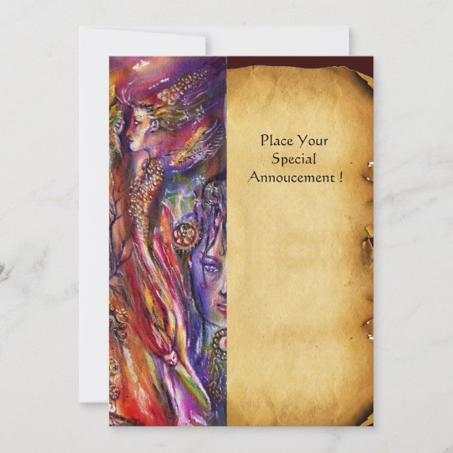 Convite VIVIEN E MERLIN Fantasy Paramining (Frente)