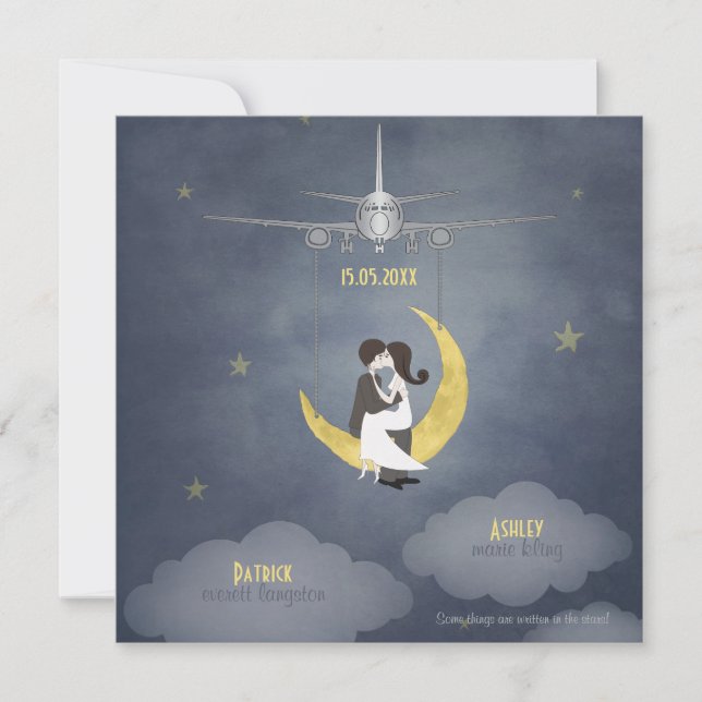 Convite Voar para a Lua 2 (Frente)