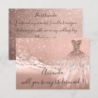 Você, Bridesmaid Glitter Ocean Rosa