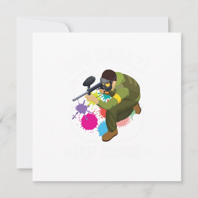 Convite Você Dorme Você Machuca Presente para Jogador de P (Frente)