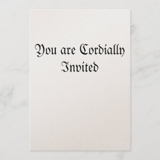 Convite Você é convidado cordial