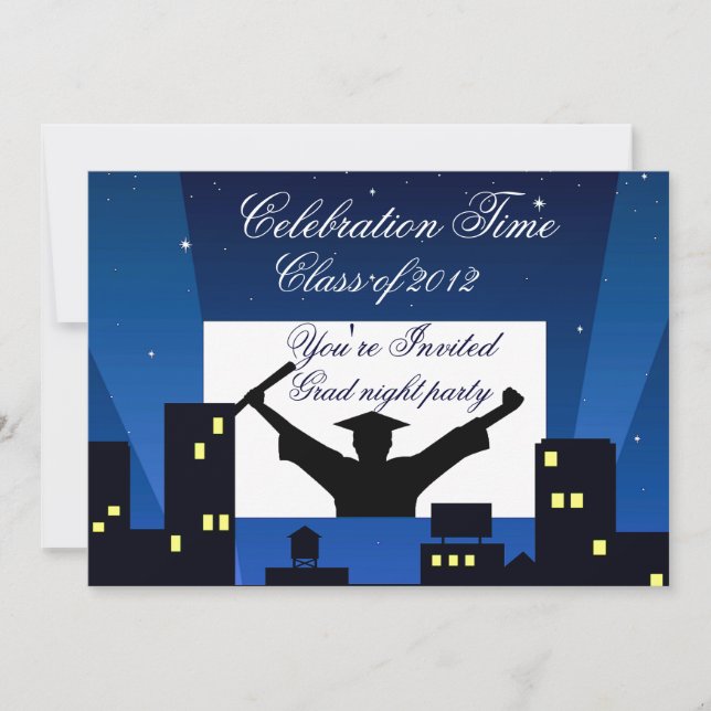 Convite Você é convidado, Festa de formatura_ (Frente)