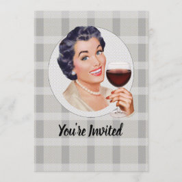 Convite Você é convidado para uma festa de vinho