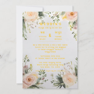 Convite Você é Convidado: Uma Celebração do Amor