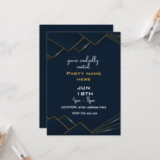 Convite Você é cordialmente convidado a personalizar