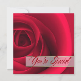 Convite Você é especial. Placa Dia de os namorados rosa ve