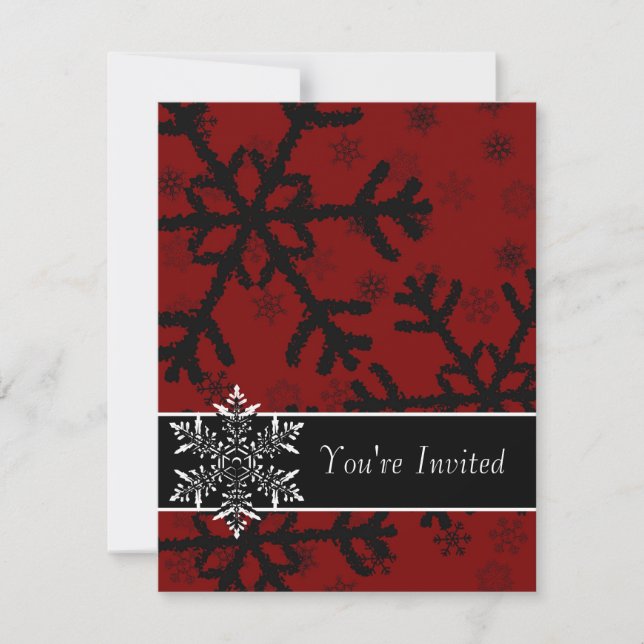 Convite Você é Flocos de Neve Convidados (Frente)