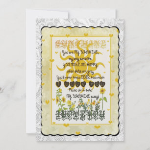 Convite Você é meu sol.