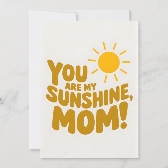 Convite Você É Minha Mãe Solar! Dia das Mães (Frente)