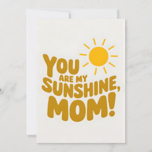 Convite Você É Minha Mãe Solar! Dia das Mães