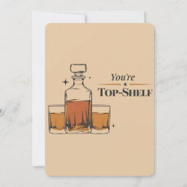 Convite Você é o melhor Shelf Engraçado e velho Aniversári