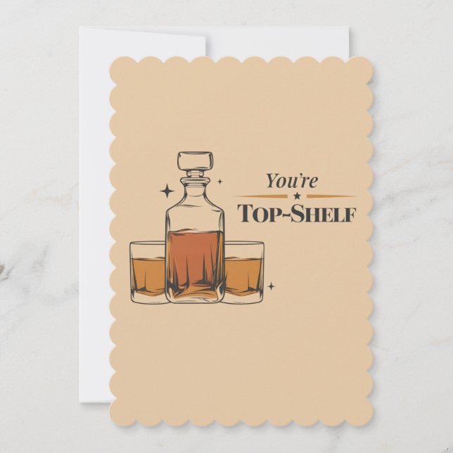 Convite Você é o melhor Shelf Engraçado e velho Aniversári (Frente)