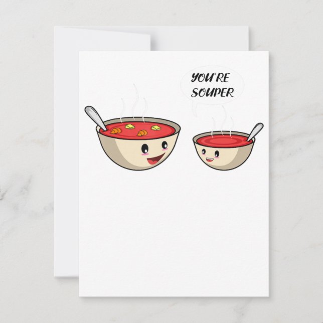 Convite Você é o Souper Cook and Soup Lover (Frente)