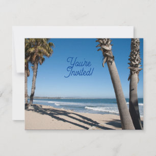 Convite Você é o tema da praia convidada
