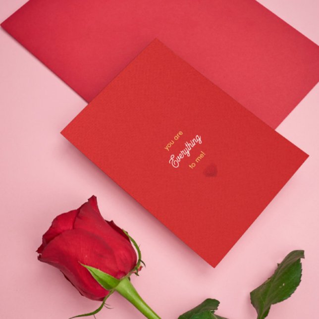 Convite Você é tudo para mim, romântico minimalista (Criador carregado)