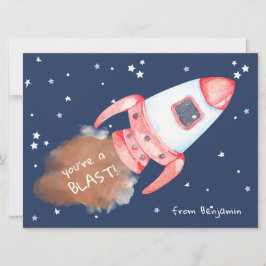 Convite Você é uma placa de Namorados de foguete espacial