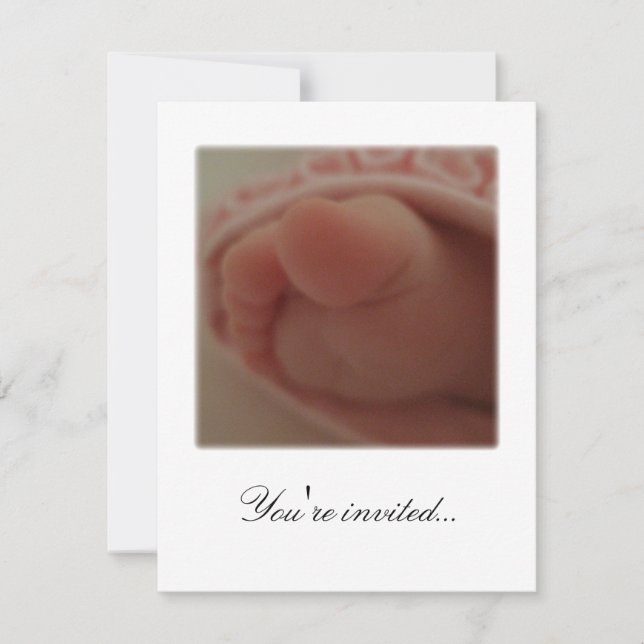 Convite Você está convidado...Chá de fraldas 1 (Frente)