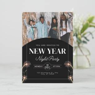 Convite Você está convidado para a Festa de Ano Novo