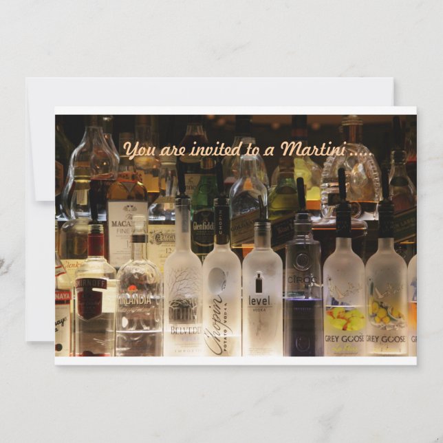 Convite Você está convidado para um Martini...... (Frente)