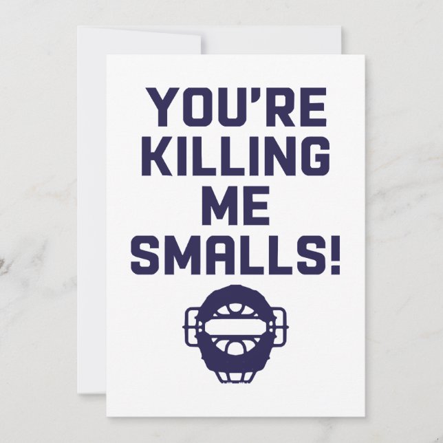 Convite Você está me matando, Smalls!  (Frente)