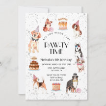 Você está pronto para o aniversário de porco pawty