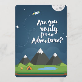 Convite Você está pronto para uma Aventura?SIM!