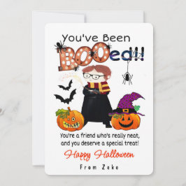 Convite Você Foi “BOOado”-Cartão personalizado de Hallowee