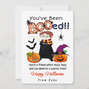 Convite Você Foi “BOOado”-Cartão personalizado de Hallowee