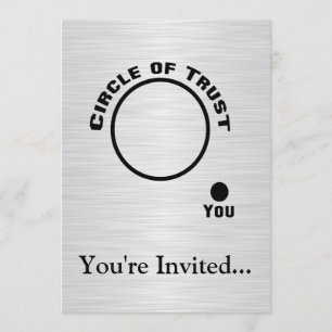 Convite Você fora do círculo de confiança