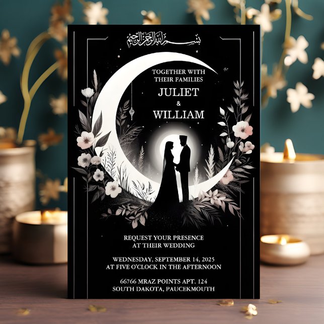 Convite Você Henna Islam Nikah Arabic Walima Casamento Muç (Criador carregado)