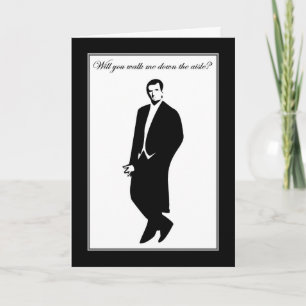 Convite Você me acompanhará até o altar? Igreja de casamen