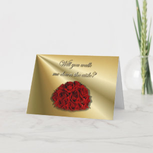 Convite Você me levará até o altar? Igreja do casamento