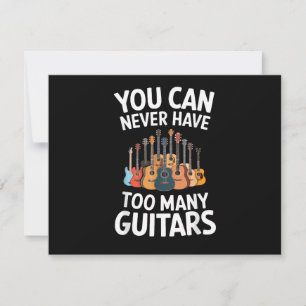Convite Você Nunca Pode Ter Muitos Violões Músico Divertid
