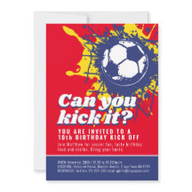 Você pode chutar a festa de aniversário vermelha d