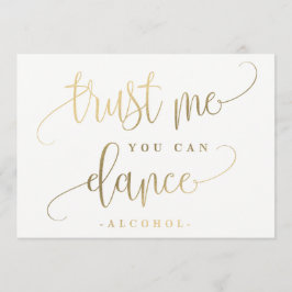 Convite Você Pode Dançar Sinal De Álcool - Linda Caligrafi