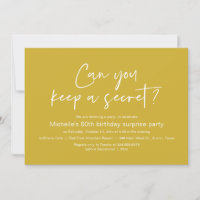Você Pode Manter Uma Festa de aniversário Secreta 